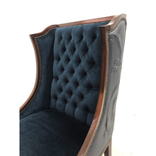 Load image into Gallery viewer, Nuovo Wing Chair with Acantha Sculpted Leather thomas-george-gallery