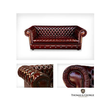 Load image into Gallery viewer, Pleat Chesterfield Seat 3-Seater Pleated Arms | Loose Cushion thomas-george-gallery