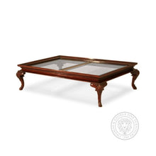 Load image into Gallery viewer, Queen Anne Rectangular Glass Top Coffee Table thomas-george-gallery