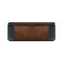 Load image into Gallery viewer, Uffi Executive Oval Desk with Trellis Leather Panels thomas-george-gallery