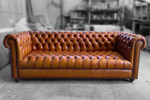 Load image into Gallery viewer, Chesterfield Sofa with Tufted Seat (3 Seater) (Copy)
