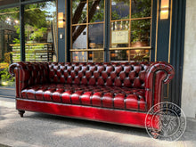 Load image into Gallery viewer, Classic Chesterfield Sofa with Tufted Seat 3 Seater thomas-george-gallery

