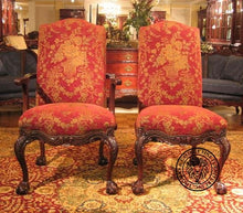 Load image into Gallery viewer, English Chippendale Arm Chair 948 Upholstered thomas-george-gallery
