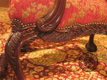 Load image into Gallery viewer, English Chippendale Arm Chair 948 Upholstered thomas-george-gallery
