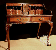 Load image into Gallery viewer, English Chippendale Mahogany Escritoire Writing Desk Philippines
