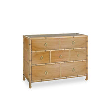 Load image into Gallery viewer, Chinoise Bamboo Chest (7-Drawer)
