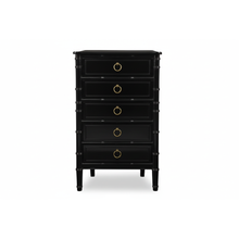 Load image into Gallery viewer, Chinoise Bamboo Upright Chest (5-Drawer)
