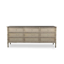 Load image into Gallery viewer, Wooden dresser with multiple drawers on a white background
