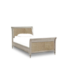 Load image into Gallery viewer, Caspian Cane Weave Sleigh Bed (Turned Feet)
