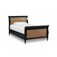 Load image into Gallery viewer, Caspian Cane Weave Sleigh Bed (Turned Feet)
