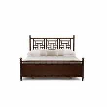 Load image into Gallery viewer, Kaia Fretwork Bamboo Style Bed
