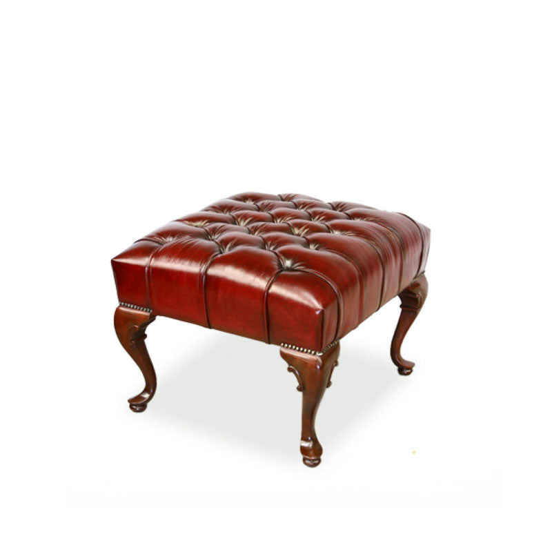 Queen Anne Tufted Ottoman  | Center Table