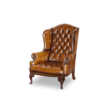 Load image into Gallery viewer, Walter Queen Anne Tufted Wing Chair
