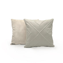 Load image into Gallery viewer, X Sculpted Leather Cushion | Throw Pillow
