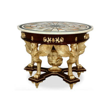 Load image into Gallery viewer, Antico Gilded Caryatid Circular Console Table I thomas-george-gallery
