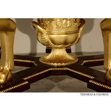 Load image into Gallery viewer, Antico Gilded Caryatid Circular Console Table I thomas-george-gallery
