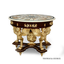 Load image into Gallery viewer, Antico Gilded Caryatid Circular Console Table I thomas-george-gallery
