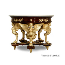 Load image into Gallery viewer, Antico Gilded Caryatid Circular Console Table I thomas-george-gallery
