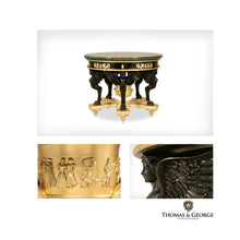 Load image into Gallery viewer, Antico Gilded Caryatid Circular Console Table I thomas-george-gallery
