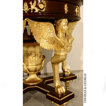 Load image into Gallery viewer, Antico Gilded Caryatid Circular Console Table I thomas-george-gallery
