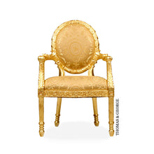 Load image into Gallery viewer, Cameo Gilded Lattice Chair thomas-george-gallery
