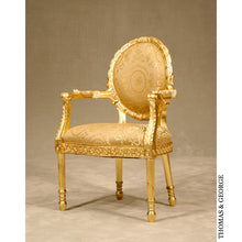Load image into Gallery viewer, Cameo Gilded Lattice Chair thomas-george-gallery
