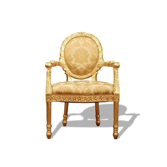 Cameo Gilded Lattice Chair thomas-george-gallery