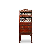 Load image into Gallery viewer, Chinese Chippendale Oriental Bureau Bookcase
