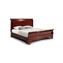 Load image into Gallery viewer, Classic Mahogany Sleigh Bed QS
