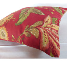 Load image into Gallery viewer, Red Foliage Cushion | Lumbar Pillow
