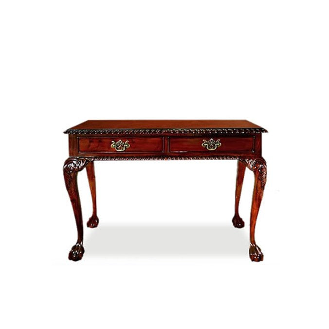 English-Chippendale-2-Drawer-Writing-Table