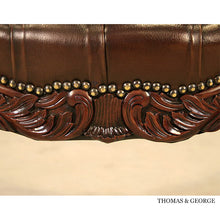Load image into Gallery viewer, English Chippendale Arm Chair 948 Leather thomas-george-gallery
