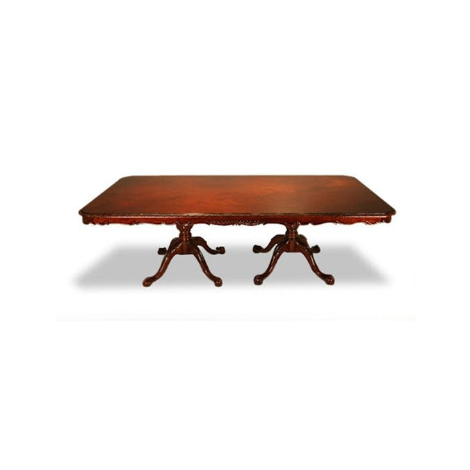 English-Chippendale-Double-Pedestal-Dining-Table