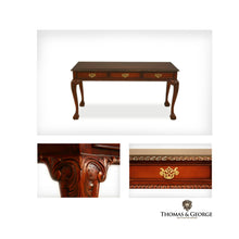 Load image into Gallery viewer, English Chippendale 3-Drawer Writing Table
