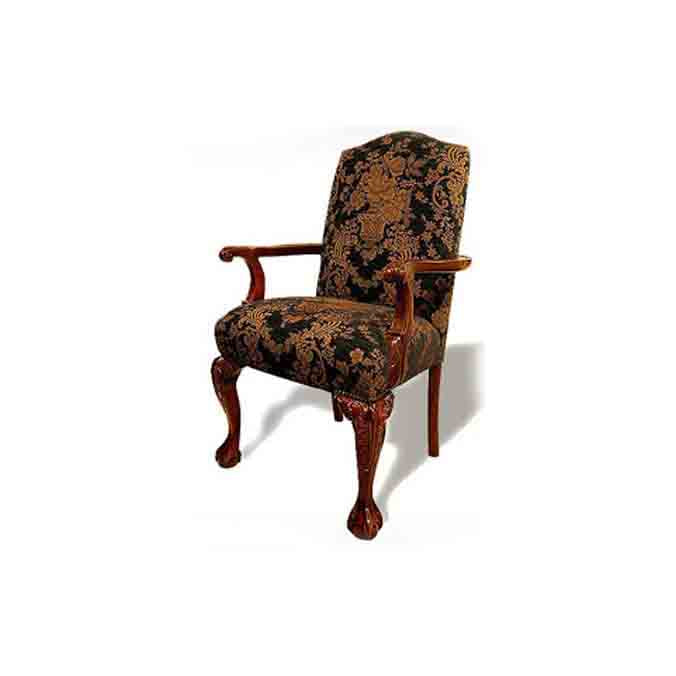 English-Chippendale-Fully-Upholstered-Arm-Chair