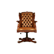 Load image into Gallery viewer, English-Chippendale-Gentleman’s-Swivel-Chair
