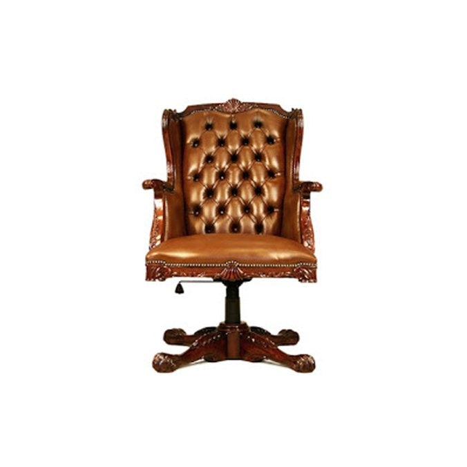 English-Chippendale-Gentleman’s-Swivel-Chair