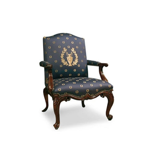 George-II-137-Arm-Chair-Blue-Urtillo-Fabric