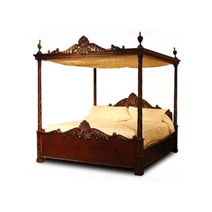 George II 4-Poster Canopy Bed QS