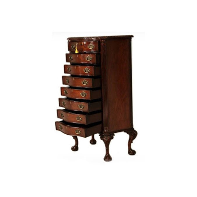 George II 8-Drawer Lingerie Upright Chest