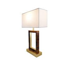 Load image into Gallery viewer, Ambra Shell &amp; Gold Leaf Lamp
