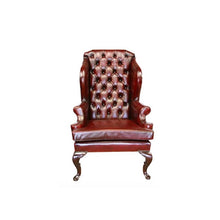 Load image into Gallery viewer, Queen-Anne-Wing-Chair-BKR
