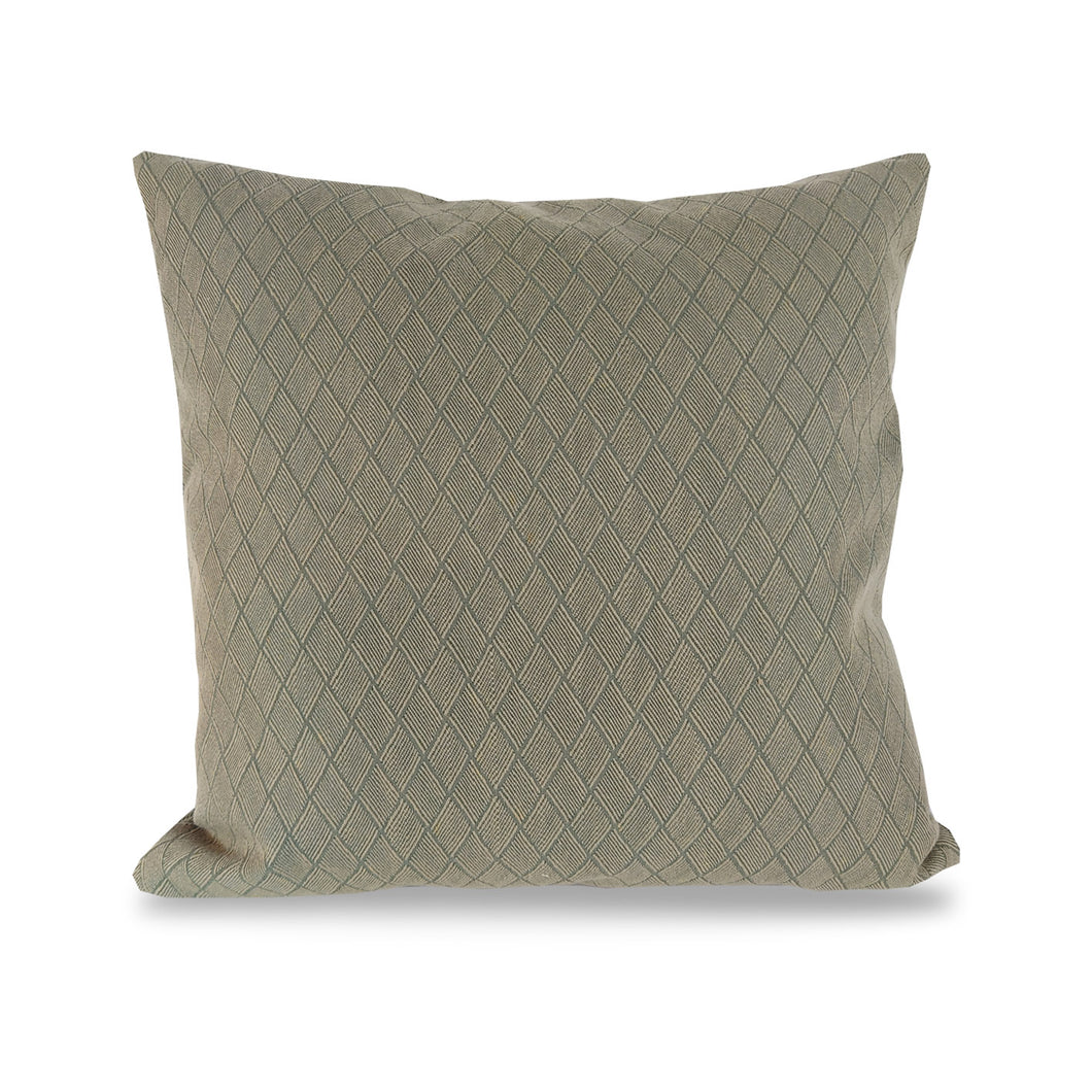 Green Haze Weave Cushion | Throw Pillow