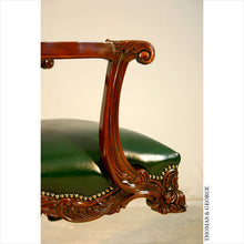 Load image into Gallery viewer, English Chippendale Executive Swivel Armchair (948)
