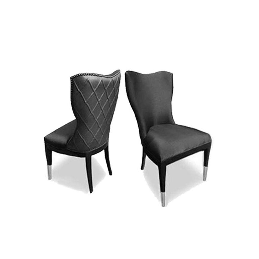 Gato Chair with Trellis Leather Back