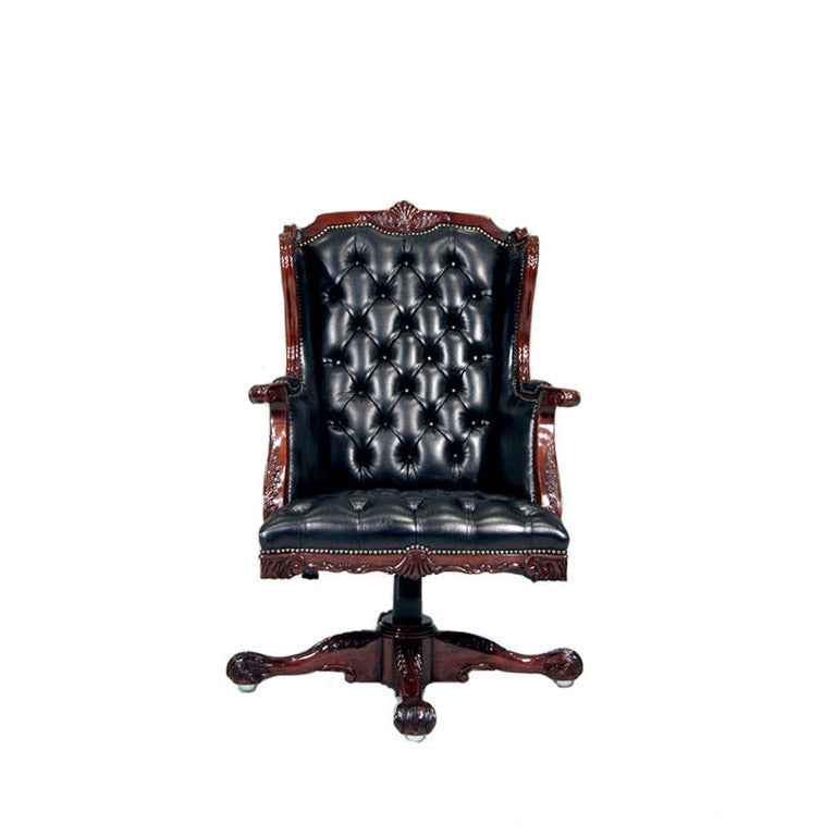 English Chippendale Gentleman’s Swivel Chair