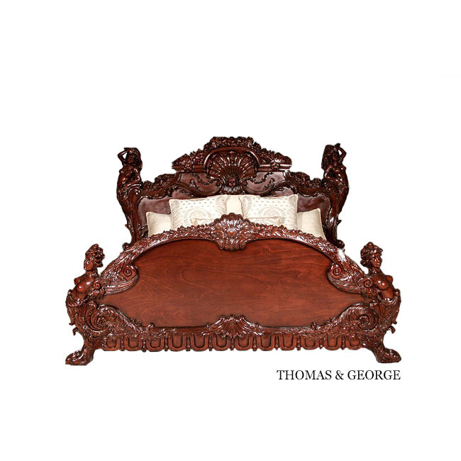 The Hand Carved Cherub Bed
