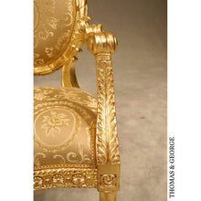 Load image into Gallery viewer, Cameo Gilded Lattice Chair
