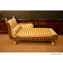 Load image into Gallery viewer, French Regency Recamier | Chaise Lounge (Mahogany)
