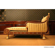 Load image into Gallery viewer, French Regency Recamier | Chaise Lounge (Mahogany)
